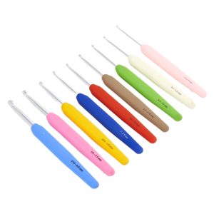 Waves Single Ended Aluminum Crochet Hooks - Color Coded